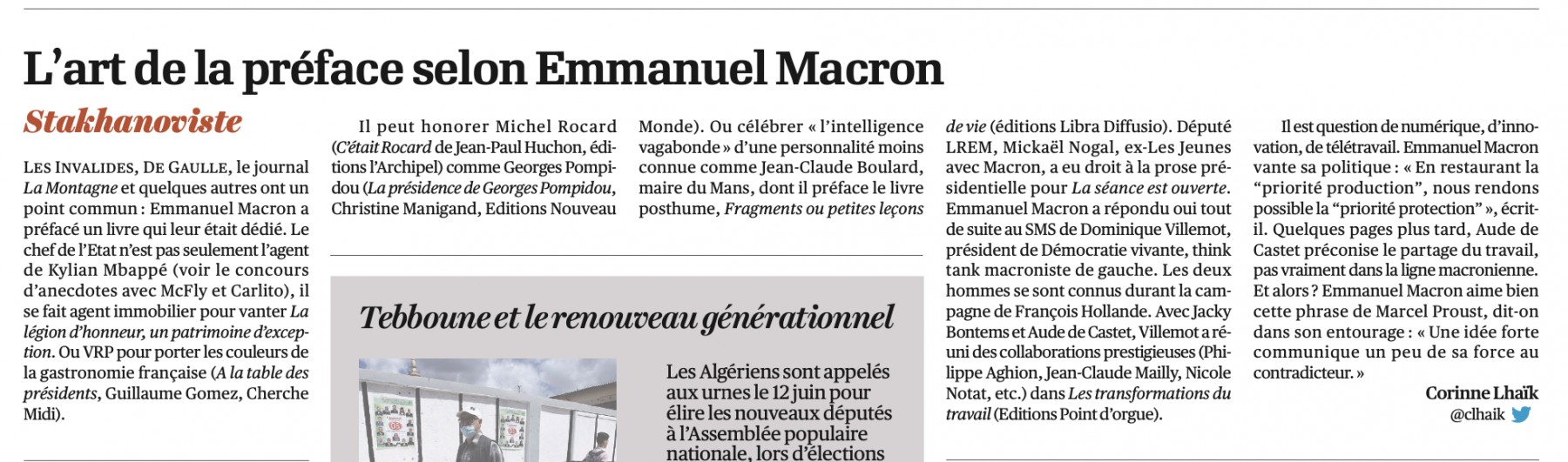 L'art de la préface selon Emmanuel Macron